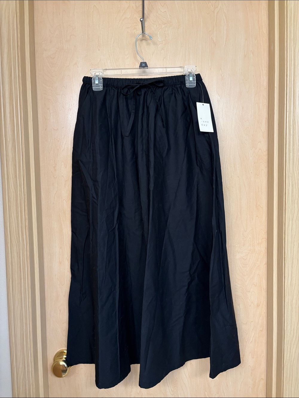 A New Day Black 100% Cotton Skirt